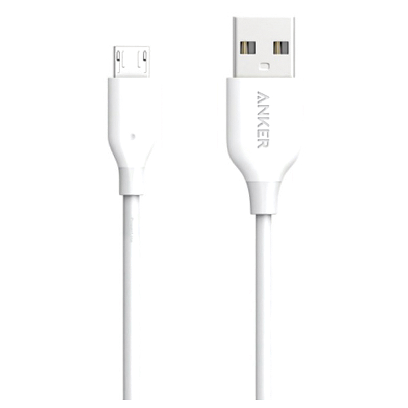 Anker PowerLine 6ft Micro USB – White