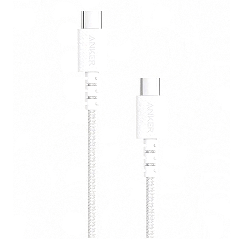 Anker Powerline Select+ USB-C to USB-C Cable 3ft A8032H21 – White