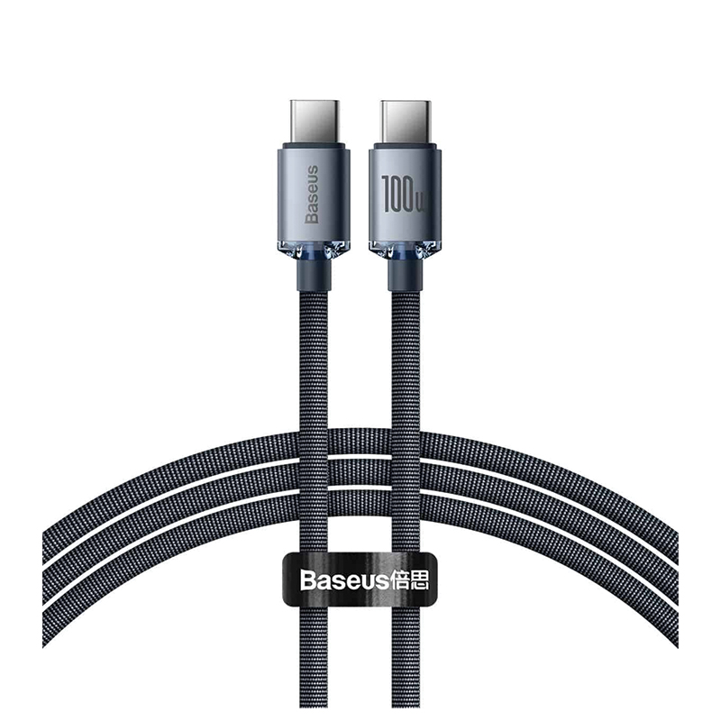 Baseus Crystal Shine Series 100W Fast Charging Type-C to Type-C Cable 2M