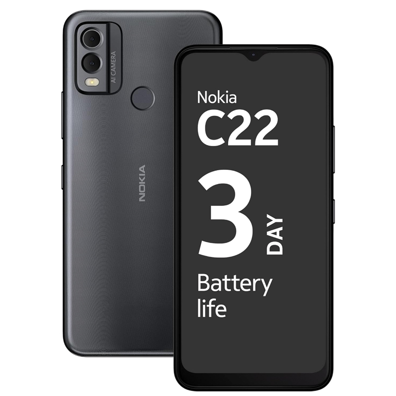 Nokia C22 DS 4GB 128GB – Charcoal