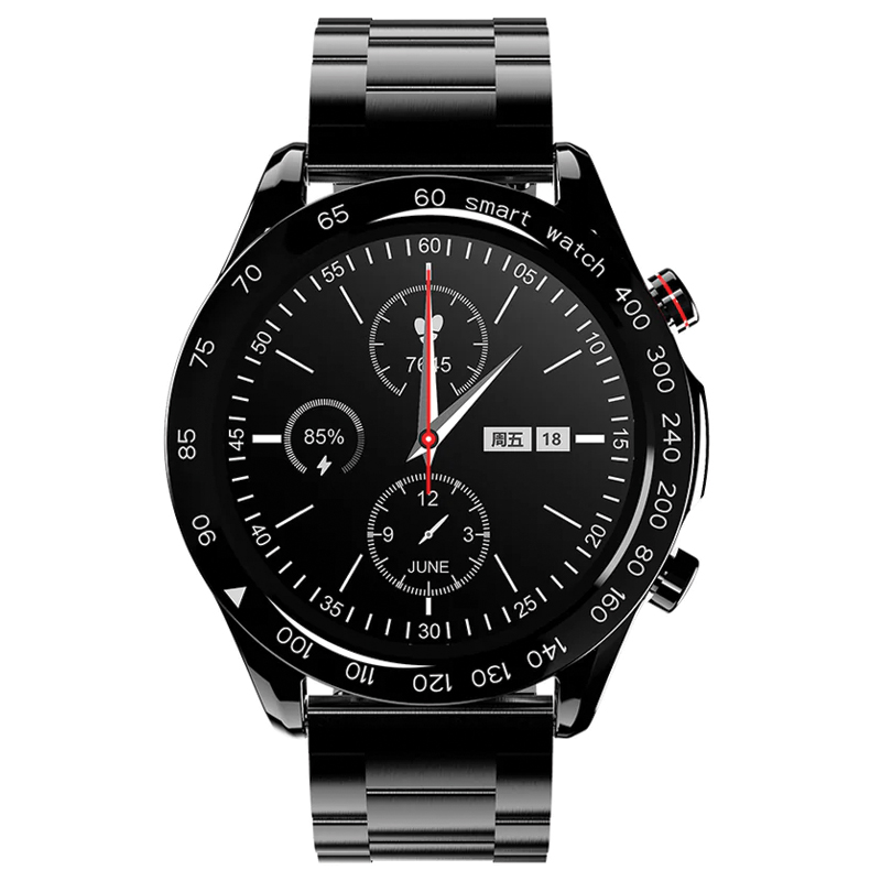 HiFuture FutureGo Pro Stainless Steel Smartwatch – Black