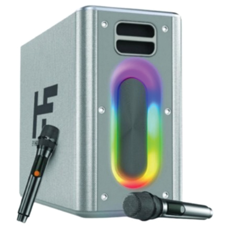 HiFuture Musicbox Wireless Speaker with Dual Microphones – Silver