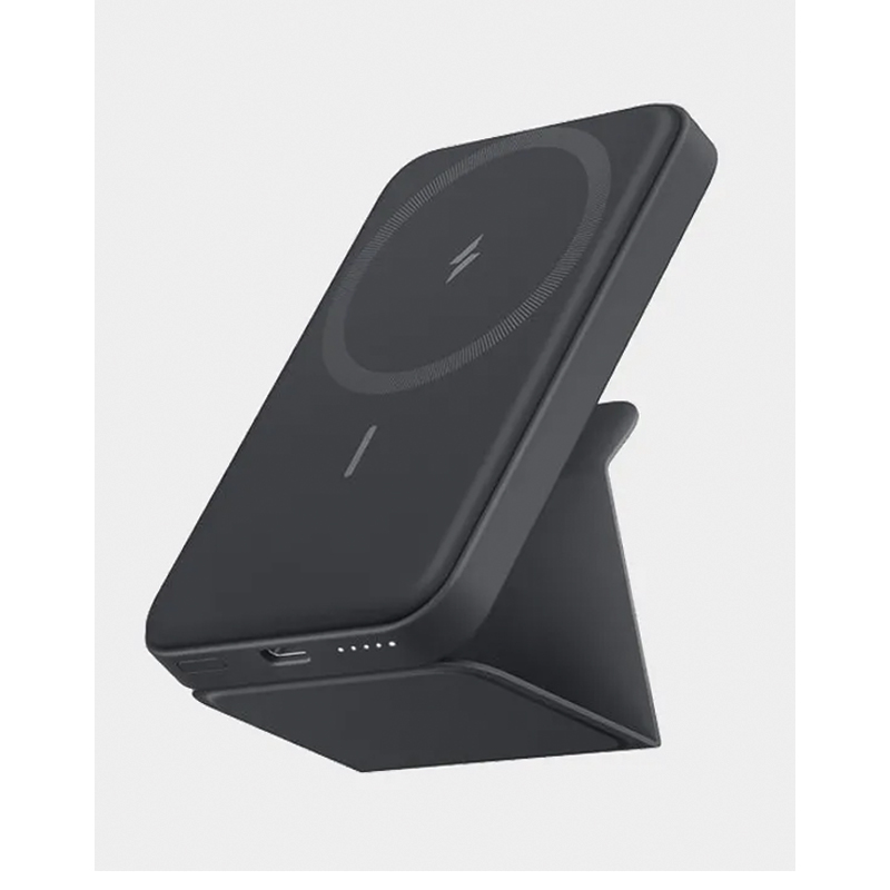 Anker 622 MagGo 5000mah Power Bank | USB-C And Magnetic Charging | 7.5W | Foldable Stand | Black – A1614H13