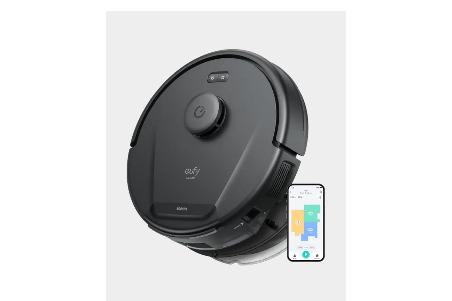 Anker Eufy L60 (Hybrid Robot Vacuum | 50000Pa* Suction Power | Wi-Fi | Bluetooth | Black ) – T2268V11