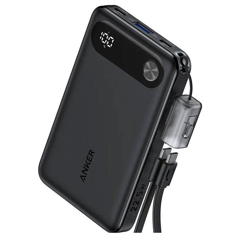 Anker PowerCore 10000mAh Power Bank | 22.5W | USB-C and USB-A | PD Fast Charging | A1257H11 – Black