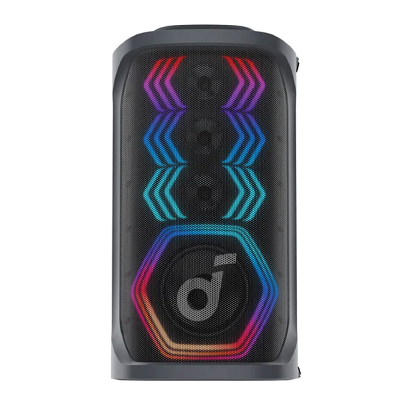 Anker Soundcore Rave 3 | 160W | Beat Synced HexaGlow Light Show | Portable Bluetooth Party Speaker | Black – A31A3011