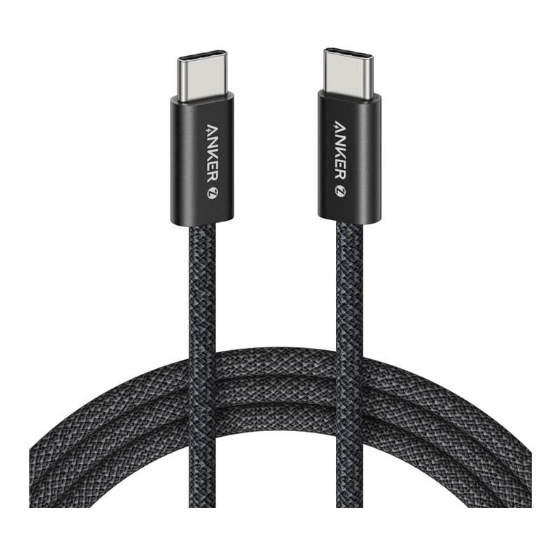Anker Zolo USB C To USB C 240W 6ft Braided Fast Charging Cable | Black – A8060H11