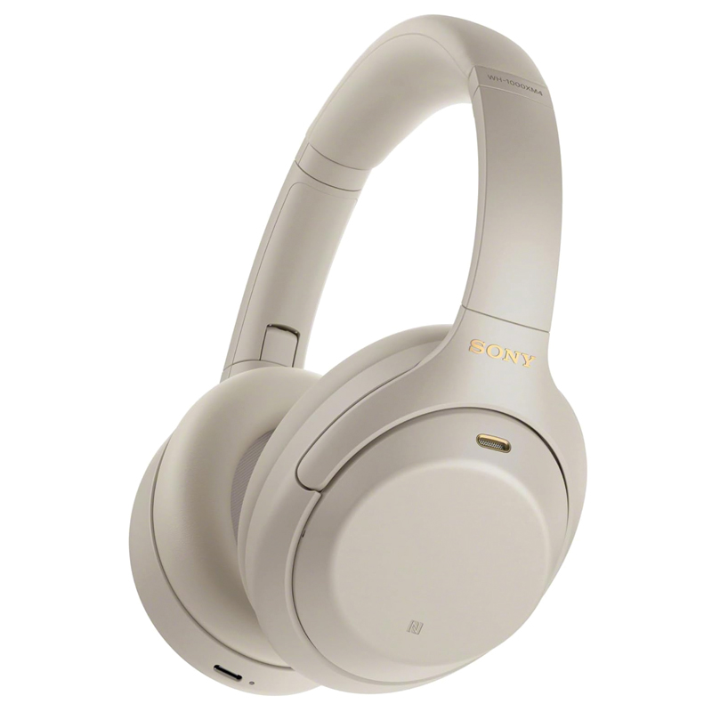 Sony WH-1000XM4 Noise-Canceling Headphones – Silver