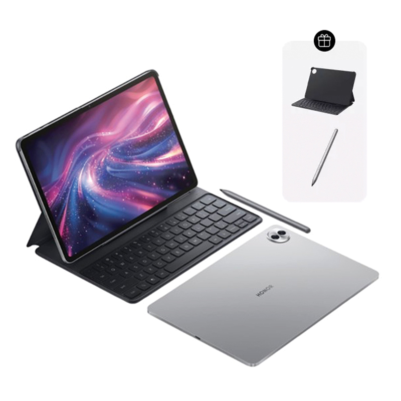HONOR Pad 10 WiFi (Papermatte Edition) | 8GB 256GB | 12.1 inches TFT LCD (IPS) | Snapdragon 7 Gen 3 | Up to 120Hz Refresh Rate | 10100mAh – Grey (HONOR Smart Keyboard + HONOR CHOICE Pencil)