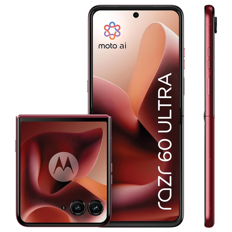 Motorola Razr 60 Ultra 16GB 512GB – Pantone Rio Red