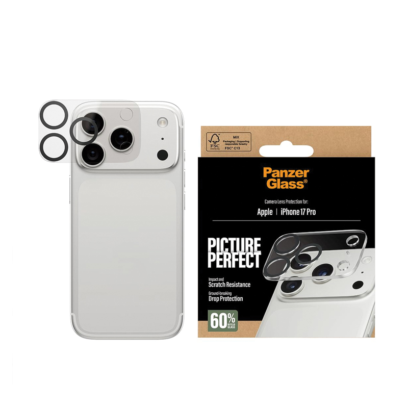 SAFE. by PanzerGlass® Camera Lens Protector for iPhone 17 Pro & iPhone 17 Pro Max | Transparent | Tempered Glass | Scratch & Impact Resistant | Crystal Clear