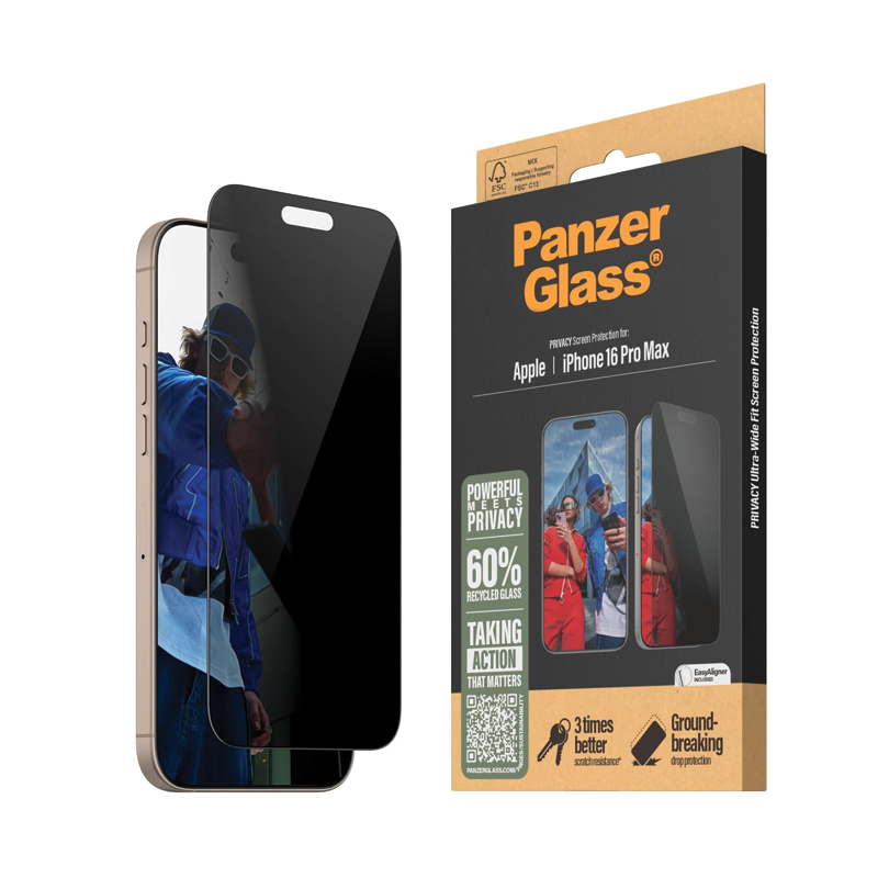 SAFE. by PanzerGlass® Privacy Screen Protector for iPhone 17 | Ultra-Wide Fit | Tempered Glass | EasyAligner Installation Tray | Privacy Filter | Scratch & Impact Resistant