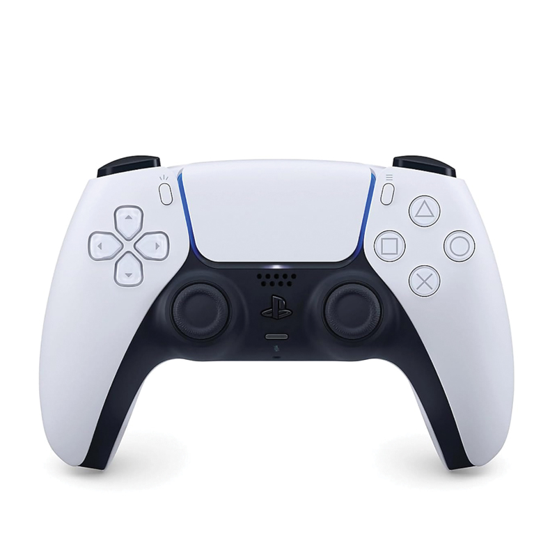 Sony DualSense Wireless Controller | Wireless Game Controller for PlayStation 5 | Haptic Feedback | Adaptive Triggers | Built-in Microphone | Motion Sensor | USB Type-C Charging | White