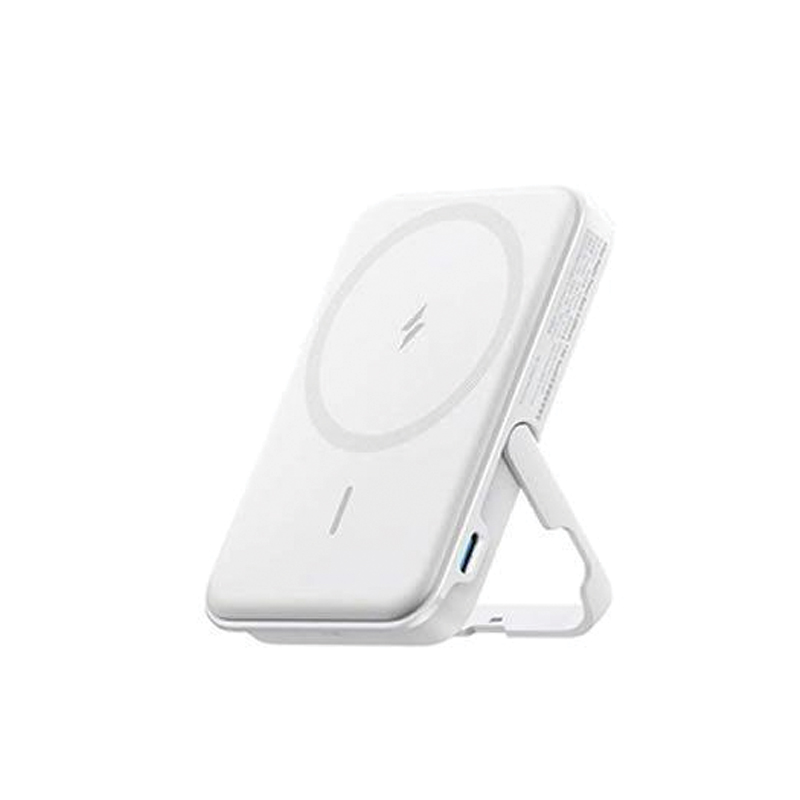 Anker MagGo Power Bank – 5,000mAh | 7.5W | Magnetic | Foldable Stand | White