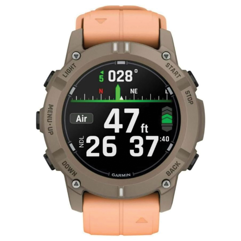 Garmin Descent G2 Dive Computer | 45.5mm | AMOLED | Sapphire Crystal | Paloma | Shell Pink | 010-02986-01