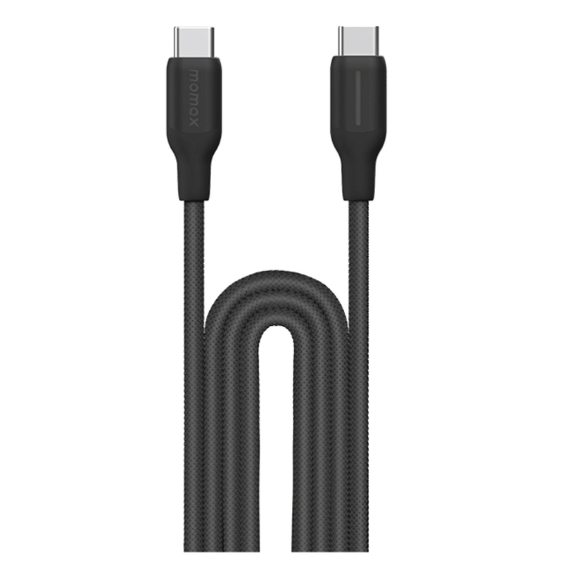 MOMAX 1-Link Flow 100W USB-C to USB-C Cable – 2m – DC25D – Black