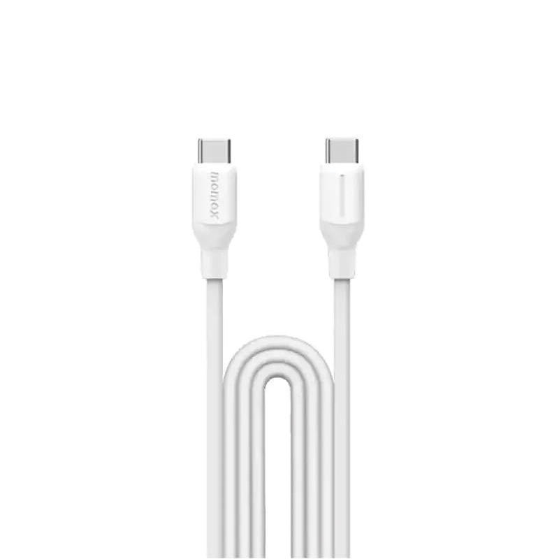 MOMAX 1-Link Flow USB-C to USB-C Cable | 60W PD | 1.2m | White