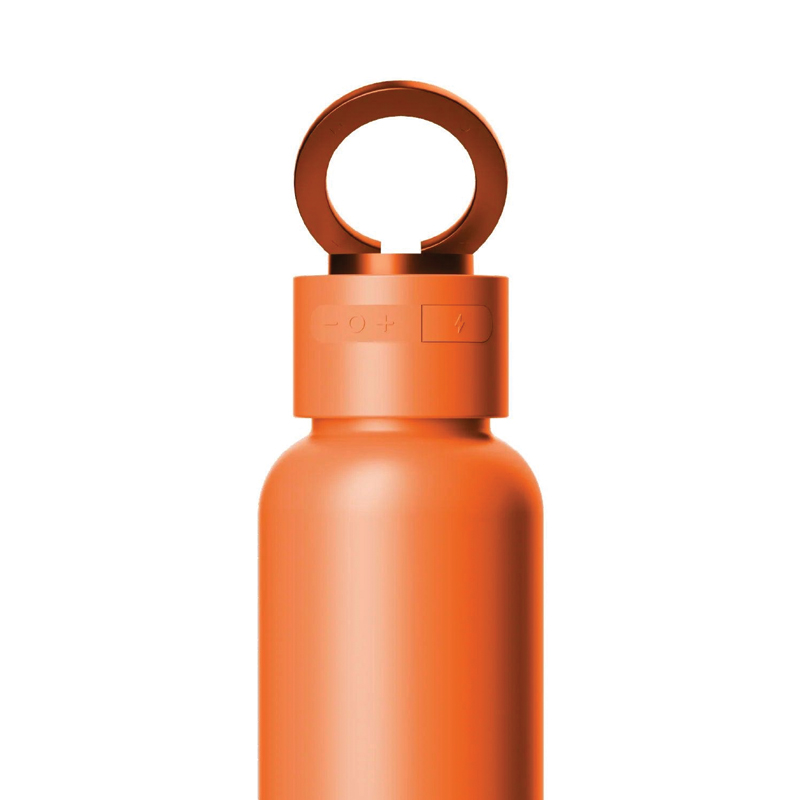 MOMAX 1-Vibe Bottle Magnetic Wireless Speaker Flask | 750ml | 3W Speaker | IPX7 | Solar Orange