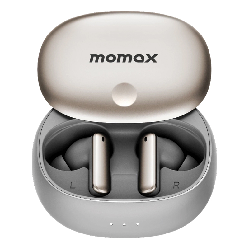 MOMAX 1-VIBE LITE True Wireless Noise Cancelling Earbuds – Titanium