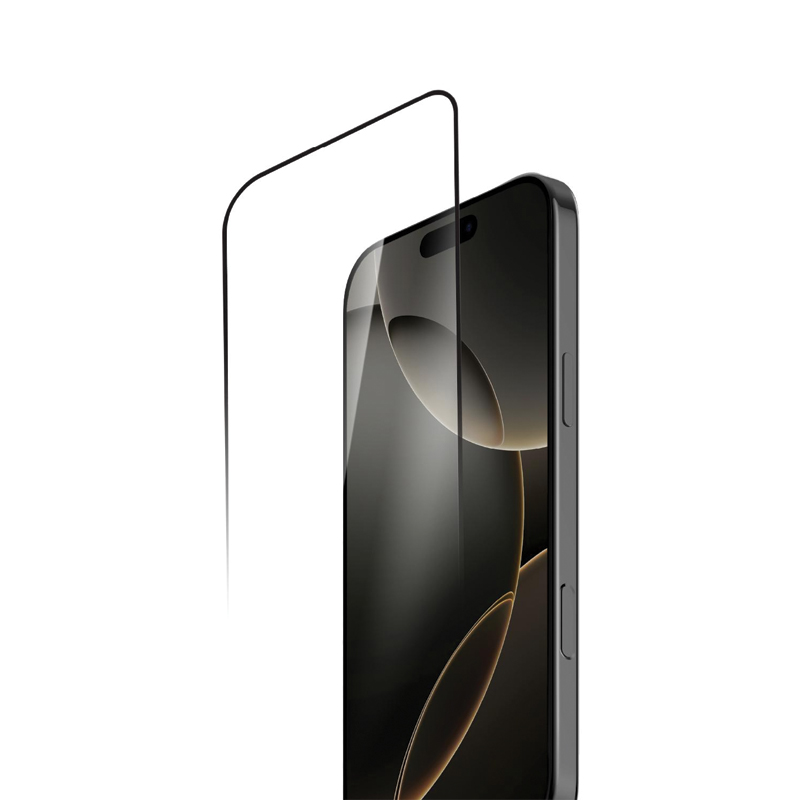 MOMAX Glass Pro+ Ultra Clear HD Tempered Glass for iPhone 17 – Black