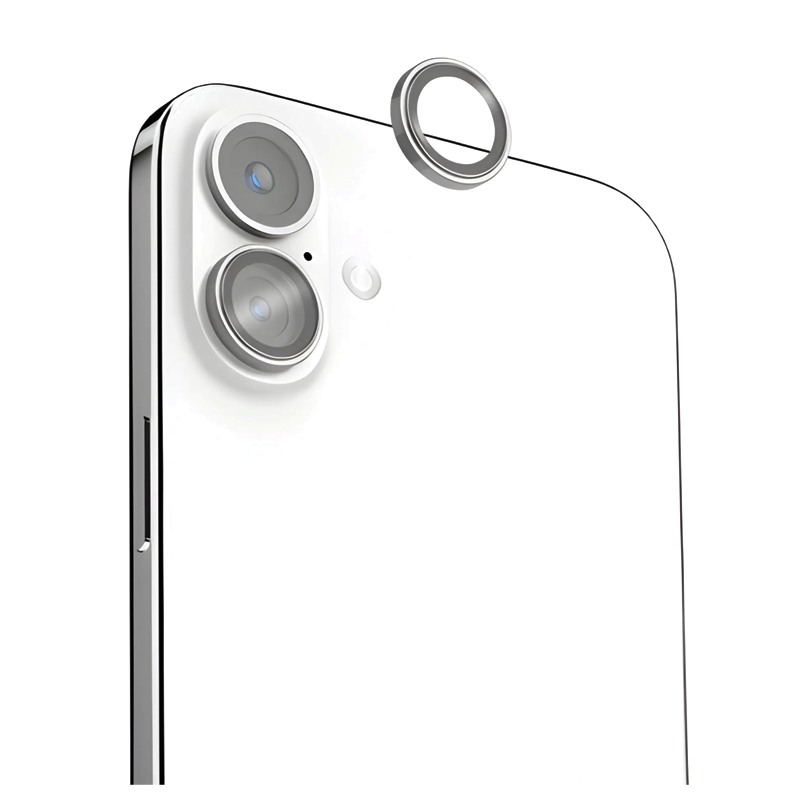 MOMAX GlassPro+ Full Coverage Tempered Glass Camera Lens Protector for iPhone 16 / 16 Plus – PZAP24CS1D