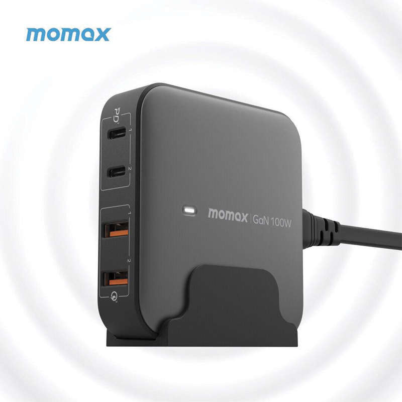 MOMAX OnePlug 100W 4-Port GaN Desktop Charger