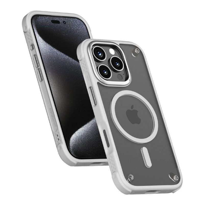 MOMAX Play Magnetic Case for iPhone 16 Pro 6.3″ – Grey