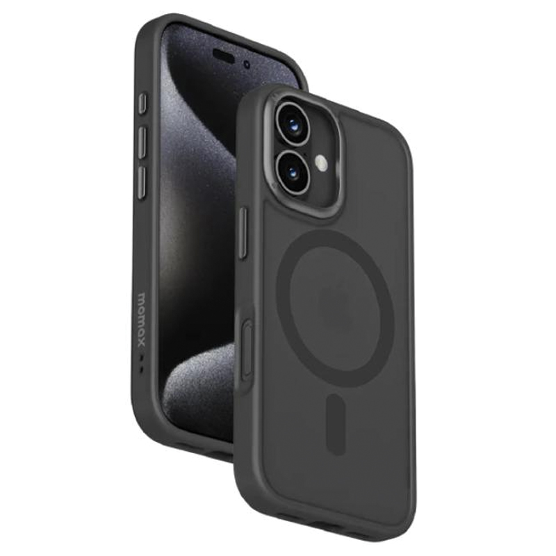 MOMAX Play Magnetic Case for iPhone 16 Pro Max 6.9″ – Black