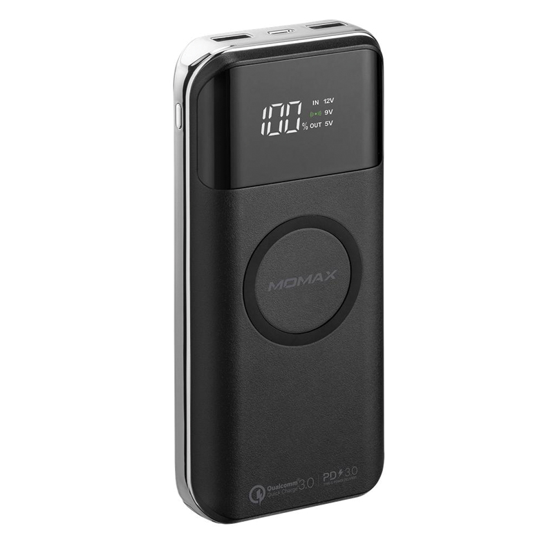 MOMAX Q.Power Air 2+ 20000mAh Wireless Power Bank – Black
